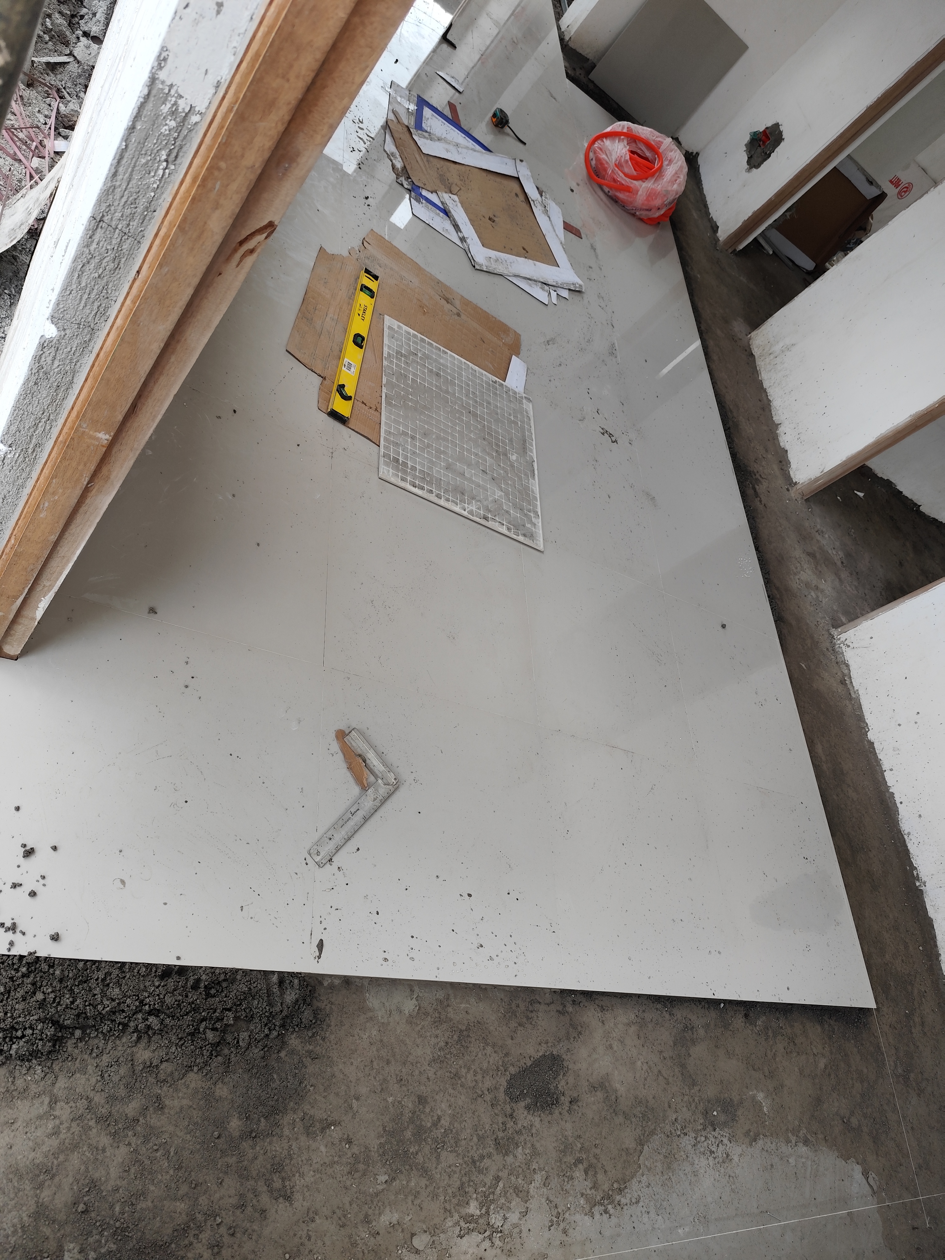 Tile flooring project by AJA Builders